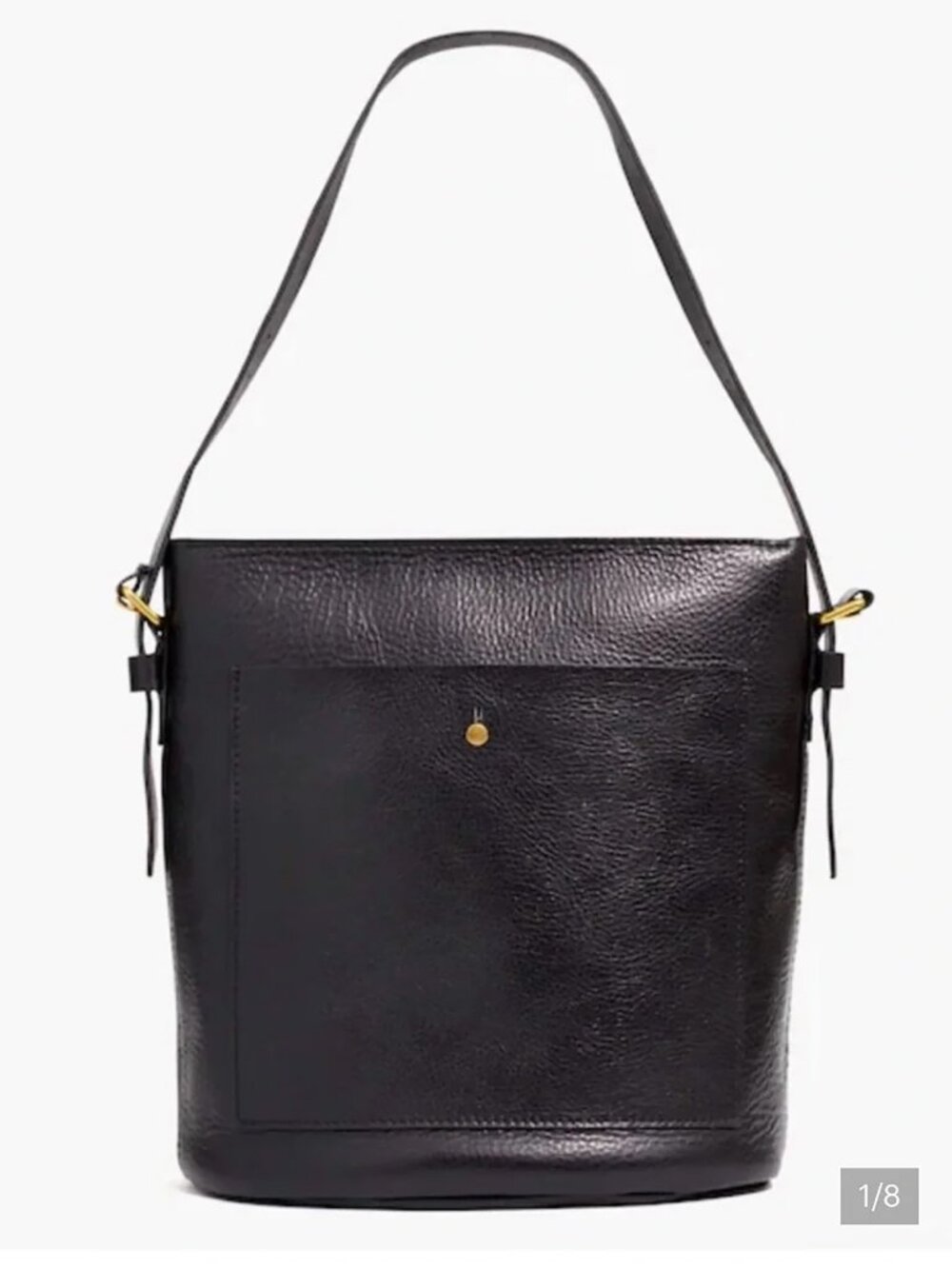 Madewell Transport Leather Shoulder Bucket Bag